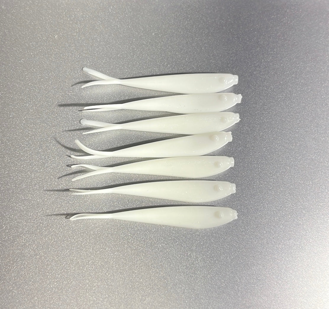 OG White 1.5” Micro Minnows