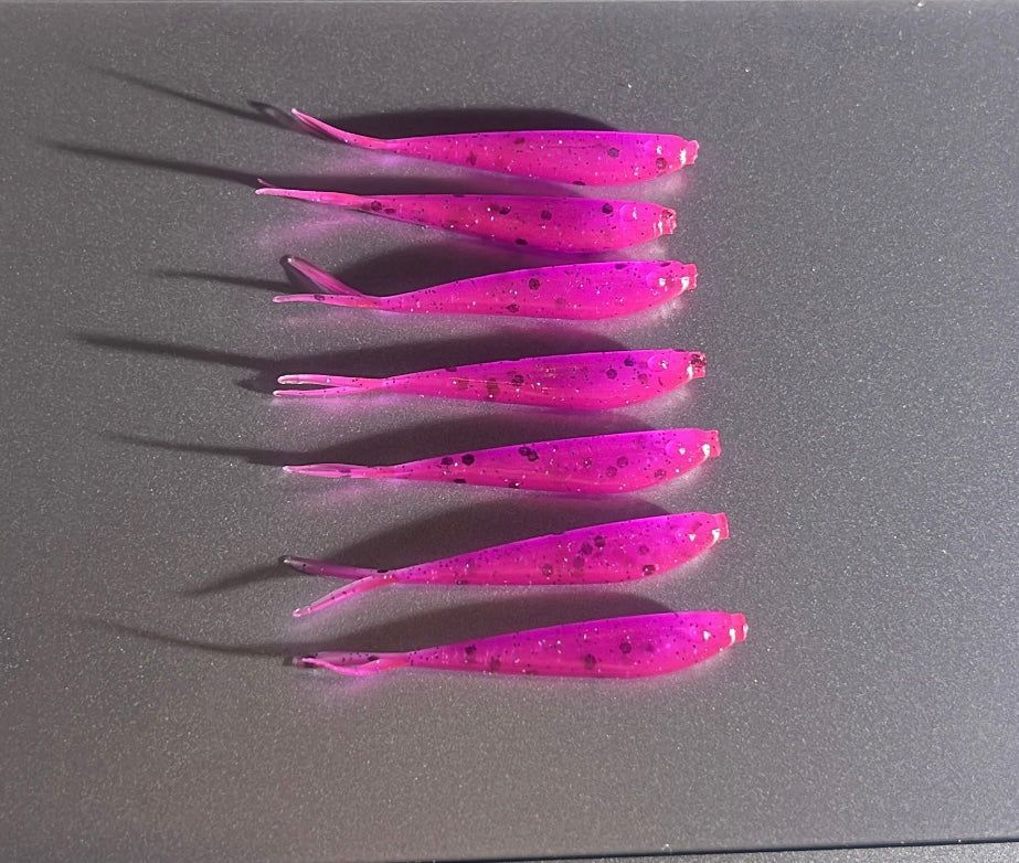 Pink Venom 1.5” Micro Minnows