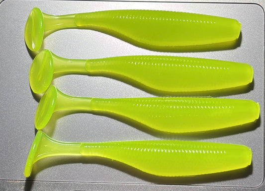 OG Chartreuse - 4" Paddle Tail