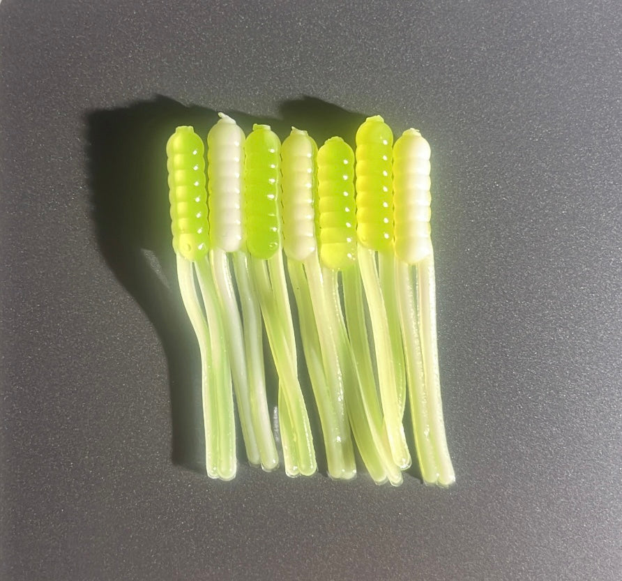 Frostbite – White / Chartreuse - Gametight Split Tail