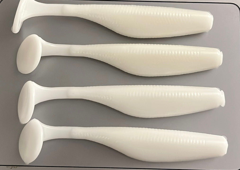 OG White - 4” Paddle Tail