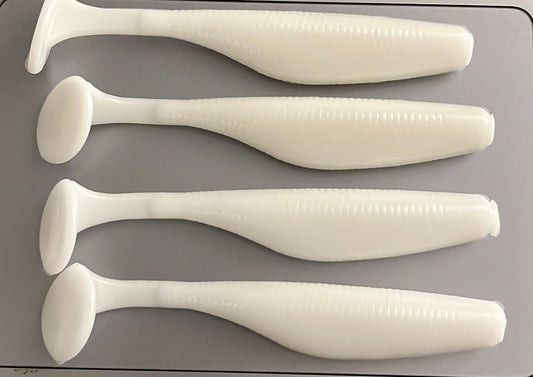 OG White - 4” Paddle Tail
