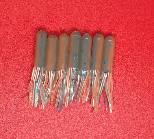 Light Orange & Light Blue Gametight Mini-Jig with Blue Glitter