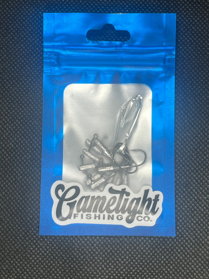 Gametight Fishing 1/32 oz Tube Jigheads | Premium Owner Hooks