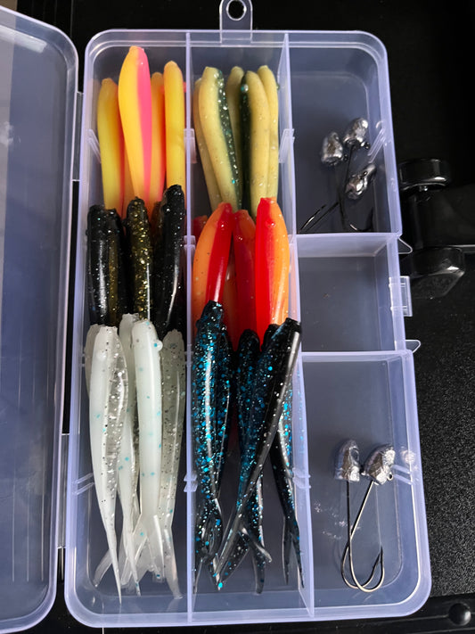 Gametight Fishing 3” Minnow Kit – Premium Kit with Jig Heads